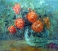 Jarro azul com rosas vermelhas, 1924